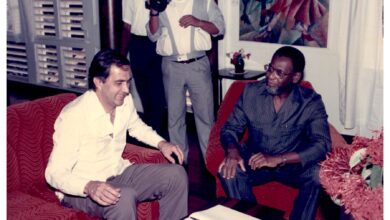 Photo of Former Secretary-General Rainford’s reflections on Colgrain House