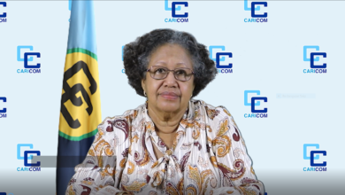 Photo of Message from the Secretary-General of  the Caribbean Community Dr. Carla N. Barnett in Observance of the 16 Days of Activism Campaign  Against Gender-Based Violence 25 November – 10 December 2021